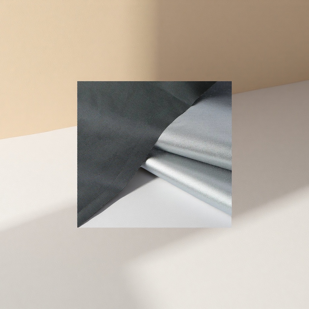 Black and silver fabric is a high-end two-color blend fabric suitable for both clothing and home use details Picture