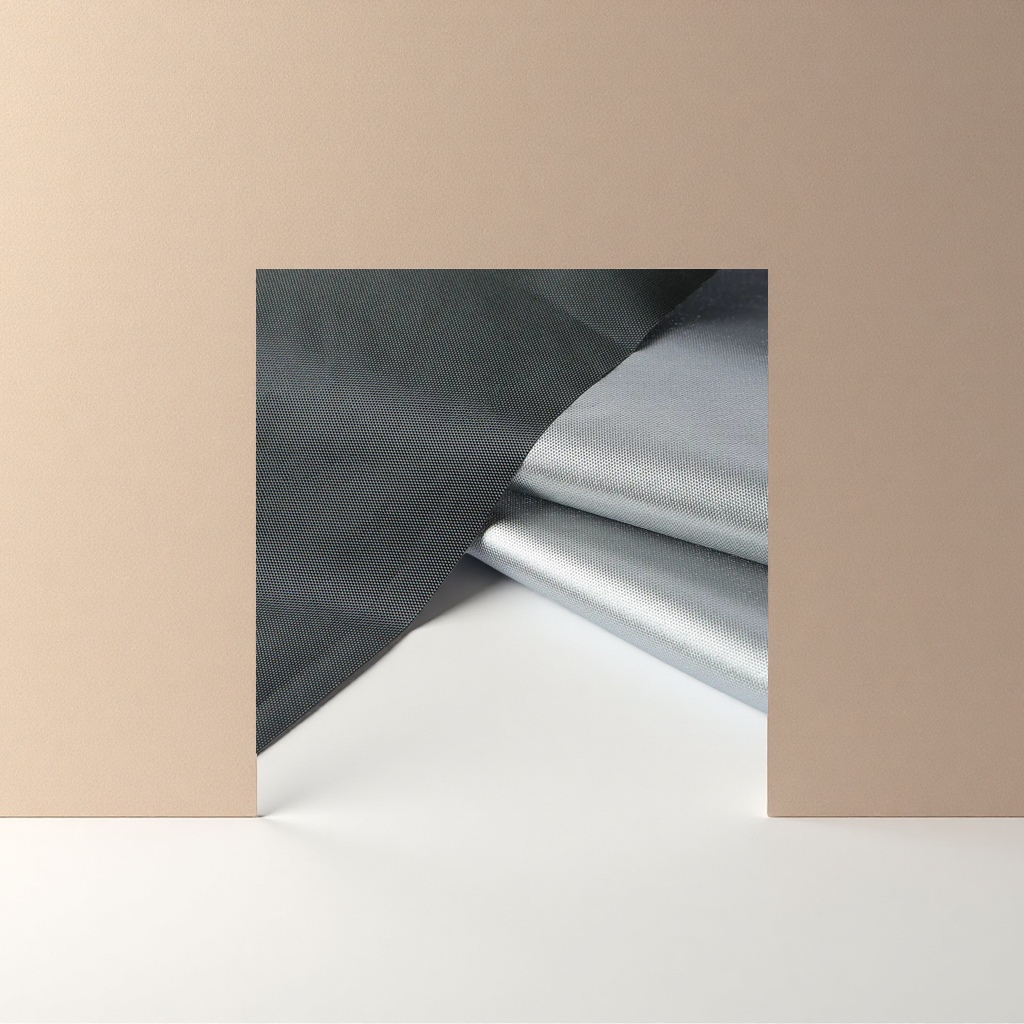 Black and silver fabric is a high-end two-color blend fabric suitable for both clothing and home use Specification image