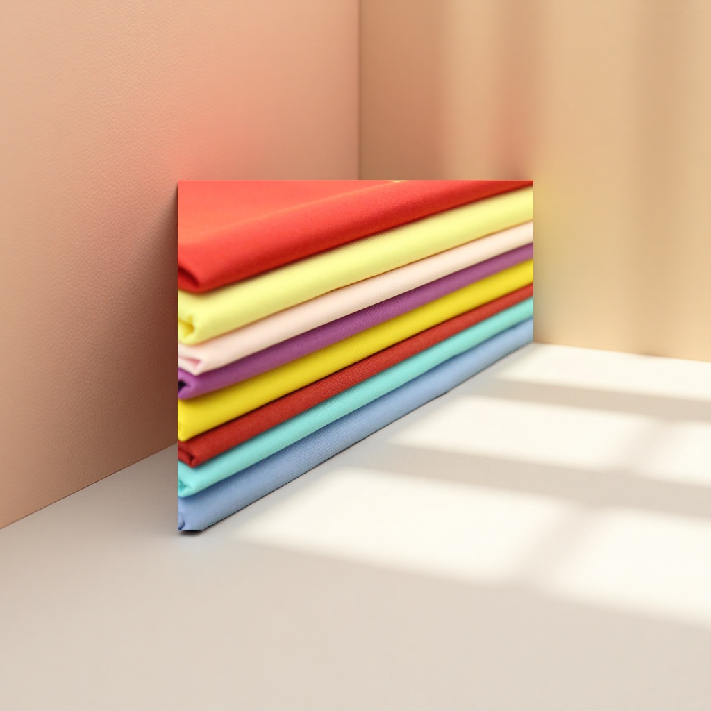 Colorful fabric stacking, creative handcrafted fabric materials, multi-color mixed and matched DIY decoration details Picture