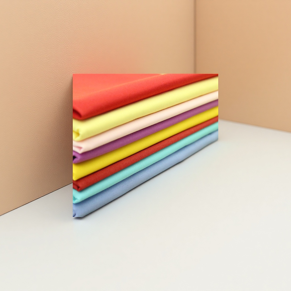 Colorful fabric stacking, creative handcrafted fabric materials, multi-color mixed and matched DIY decoration