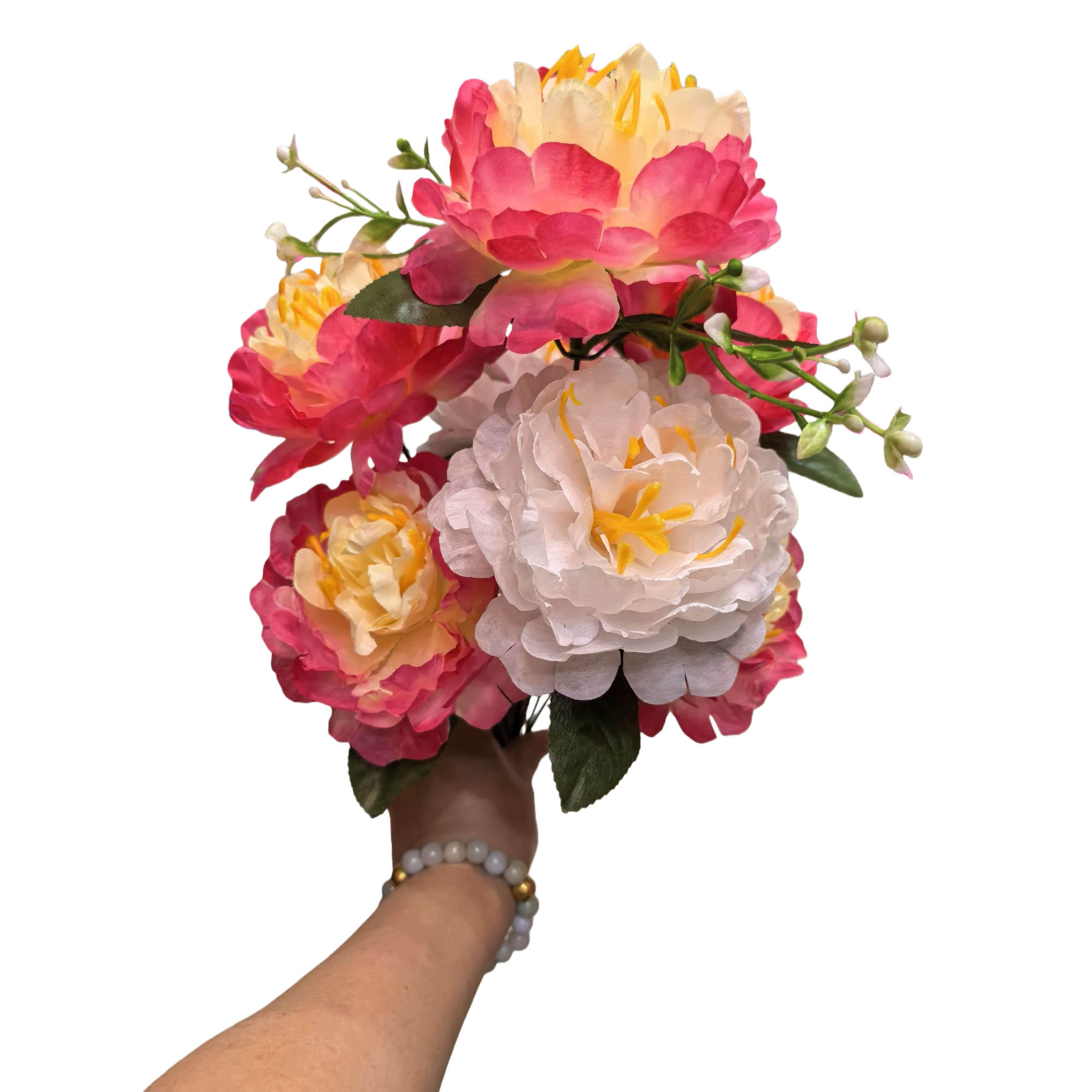 Colorful artificial peony bouquets, simulation living room decorative items, for wedding decoration Item Picture