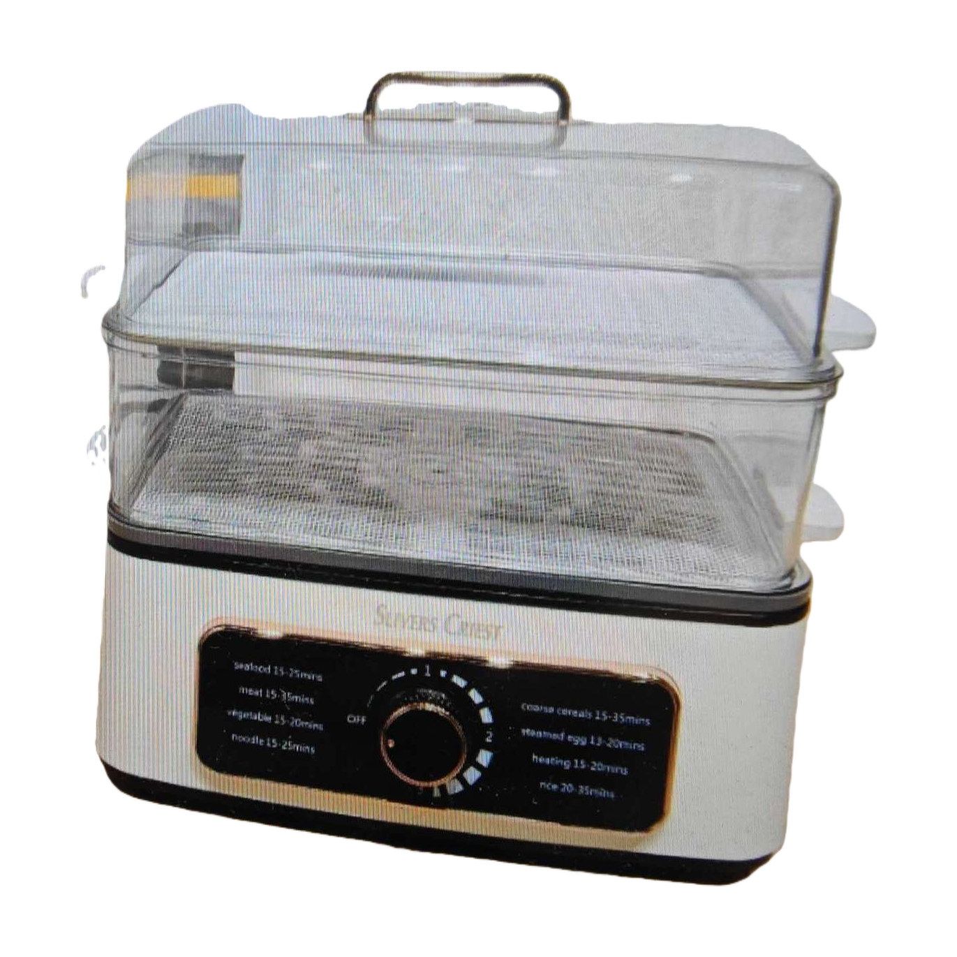 White steamer, household stainless steel multi-layer steamer, kitchen steaming pot with lid for steaming buns Item Picture