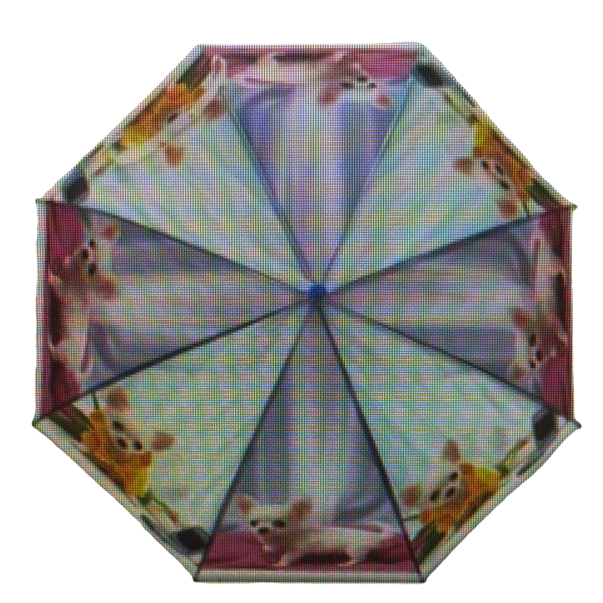 Colorful puppy pattern all-weather umbrella, waterproof, sun-proof, lightweight and foldable Item Picture
