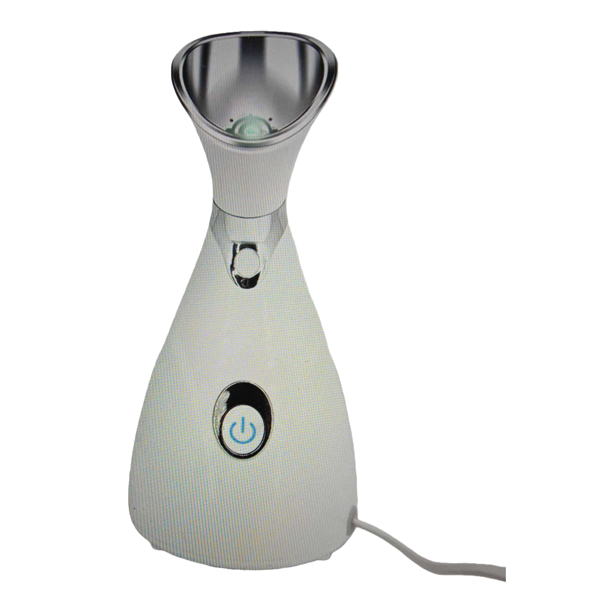 The white steam beauty device for deep facial cleansing and hydration is now portable for home use Item Picture