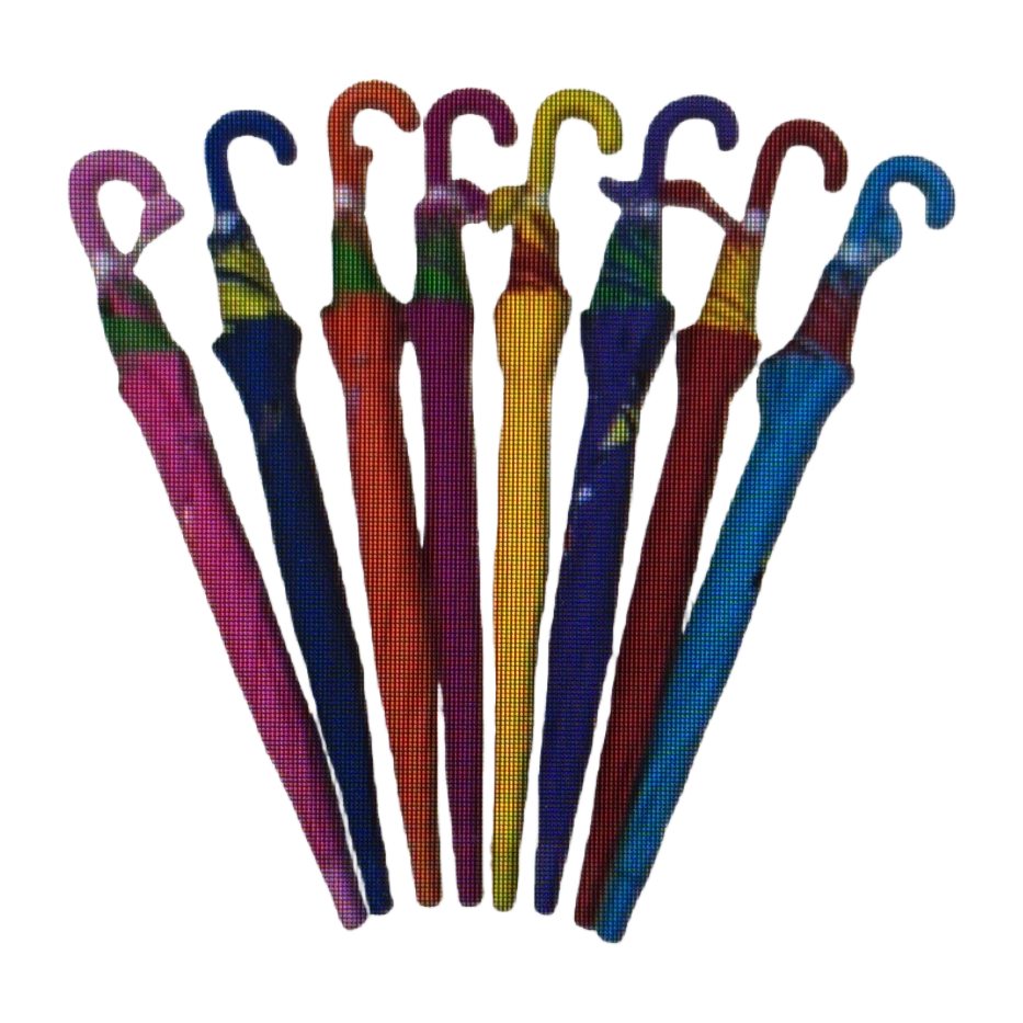 المظلات الملونة: أمطار، مضادات للأشعة فوق البنفسجية Item Picture