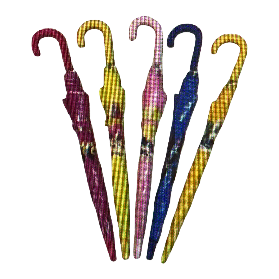 Colorful umbrella, thickened polyester fabric, automatic opening and closing, water-repellent, lightweight and portable, suitable for travel Item Picture