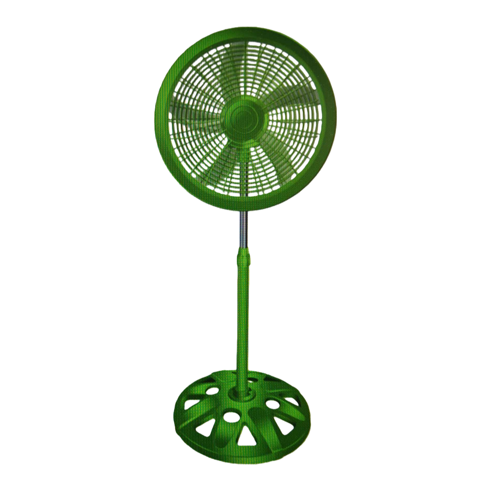 Green floor fan for home use, silent, energy-saving, wide-angle air supply, three-speed adjustment Item Picture