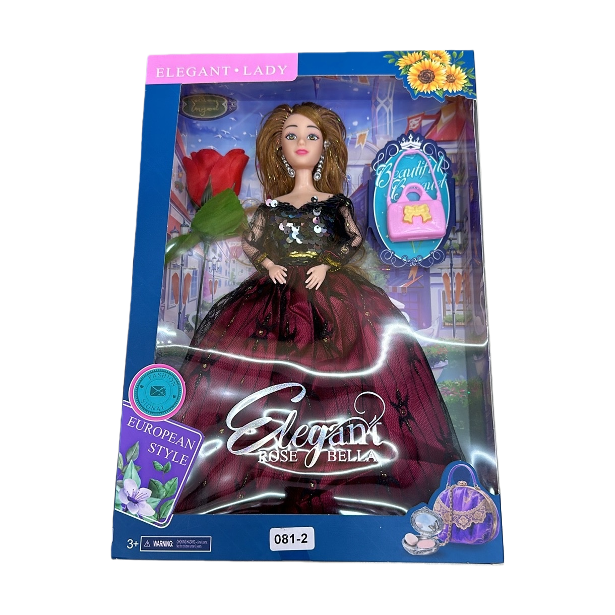 Barbie doll blue packaging box, genuine children's toy, birthday gift for girls Item Picture