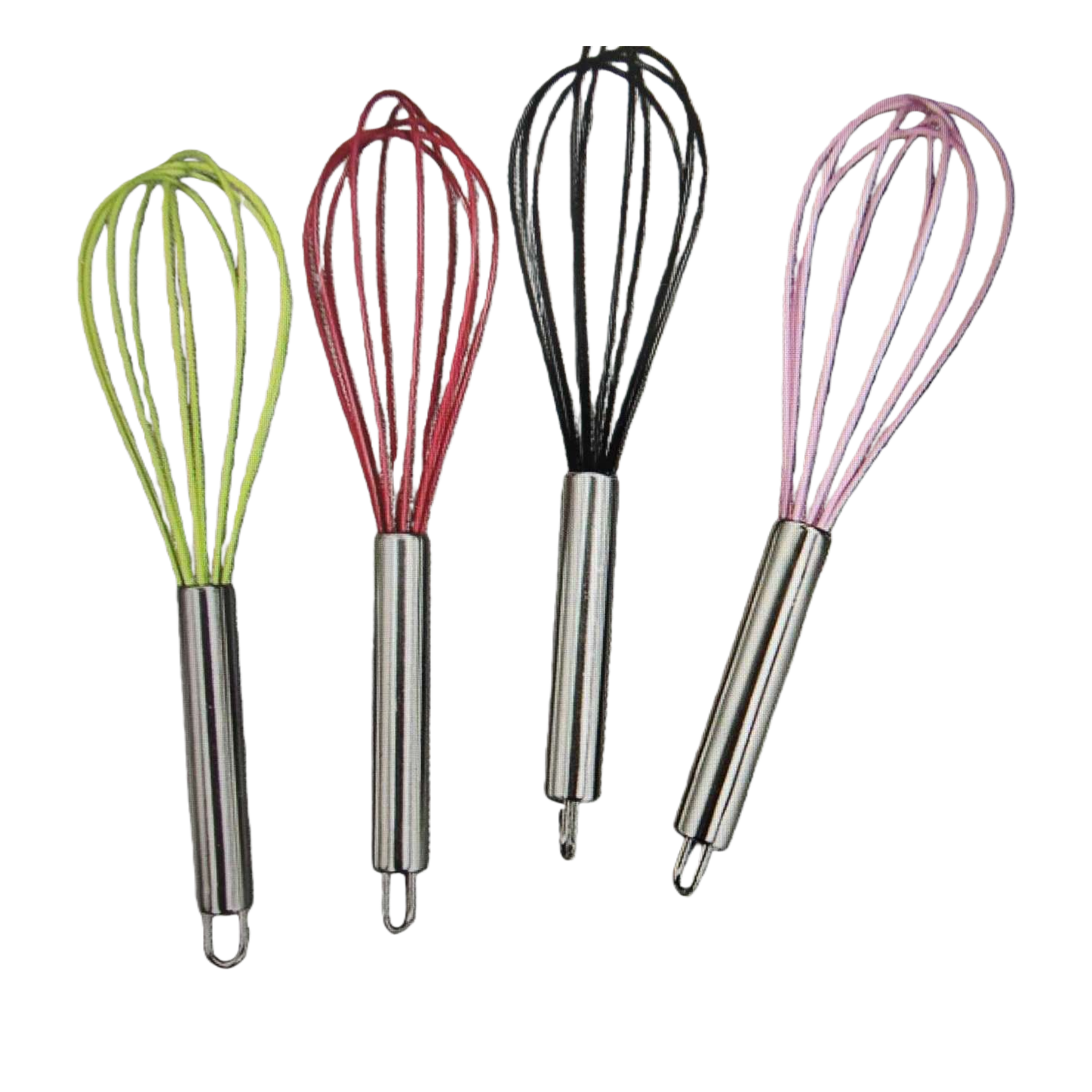 The colored silicone egg beater is a high-temperature resistant, anti-slip and easy-to-clean kitchen baking tool Item Picture