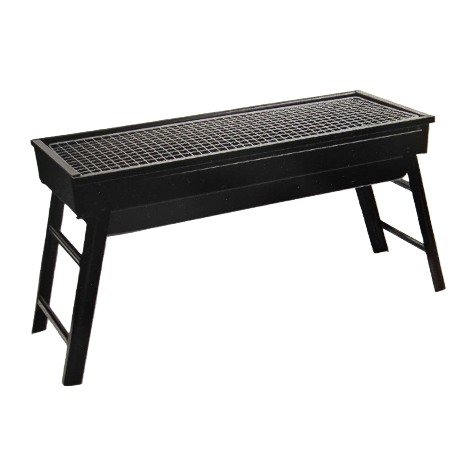 Black grill, outdoor portable stainless steel barbecue grill, household charcoal grill Item Picture