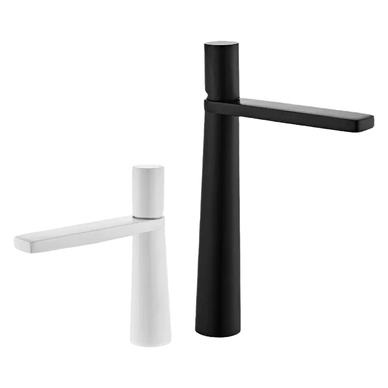 黑色高脚水龙头+，白色高脚水龙头+白底实物图