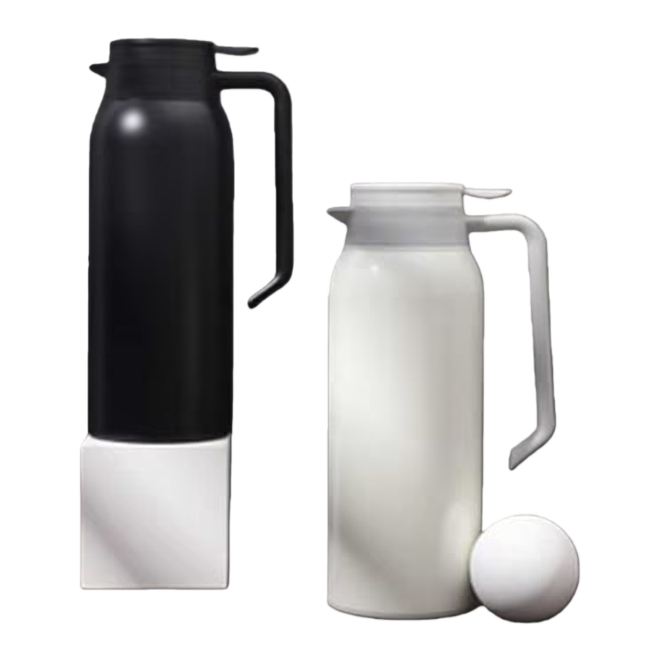 Black and white dual-color insulated kettle, household large-capacity vacuum insulated and cold-keeping kettle Item Picture