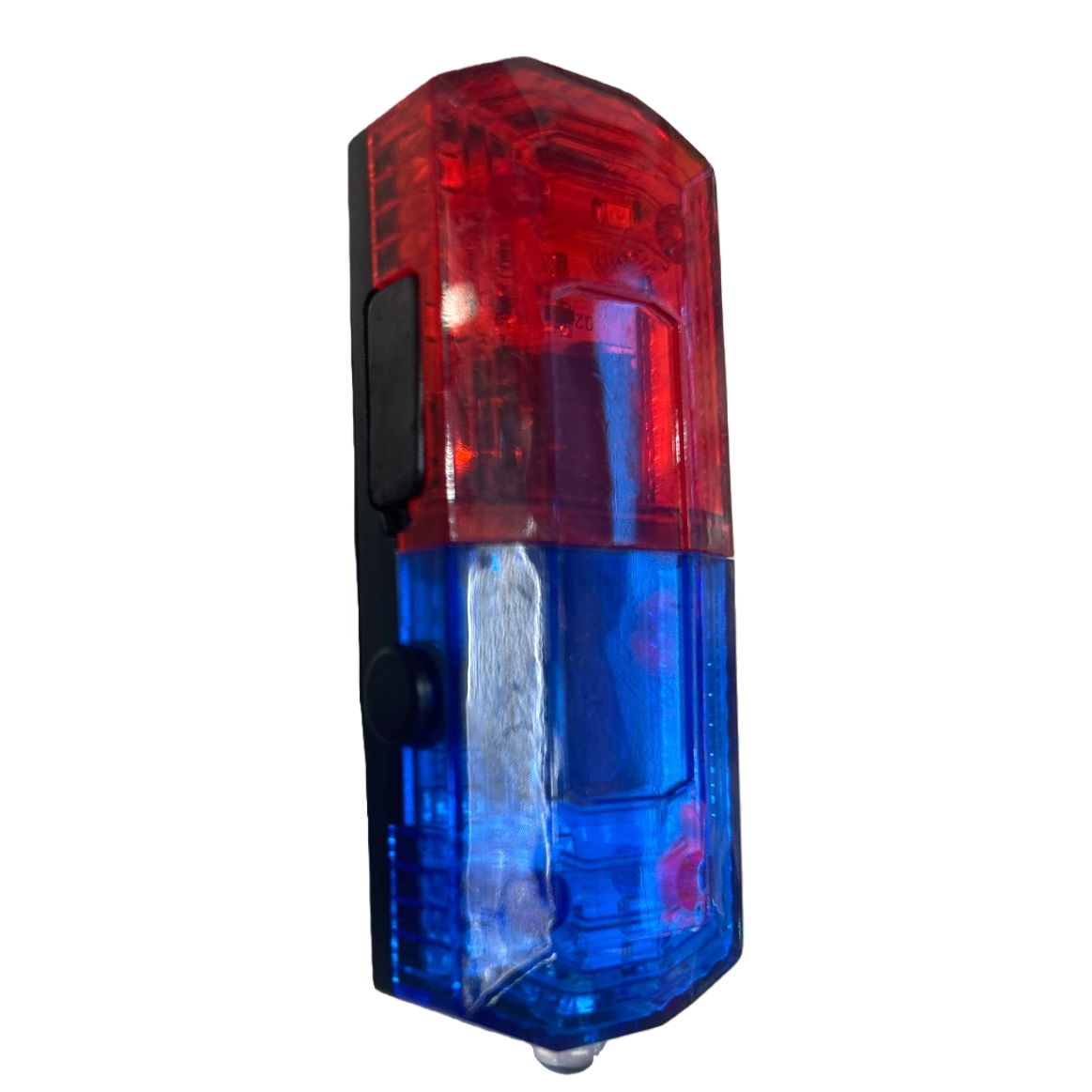 Red and blue dual-color warning light, high-brightness strobe waterproof warning shoulder light specially designed for outdoor engineering vehicles Item Picture