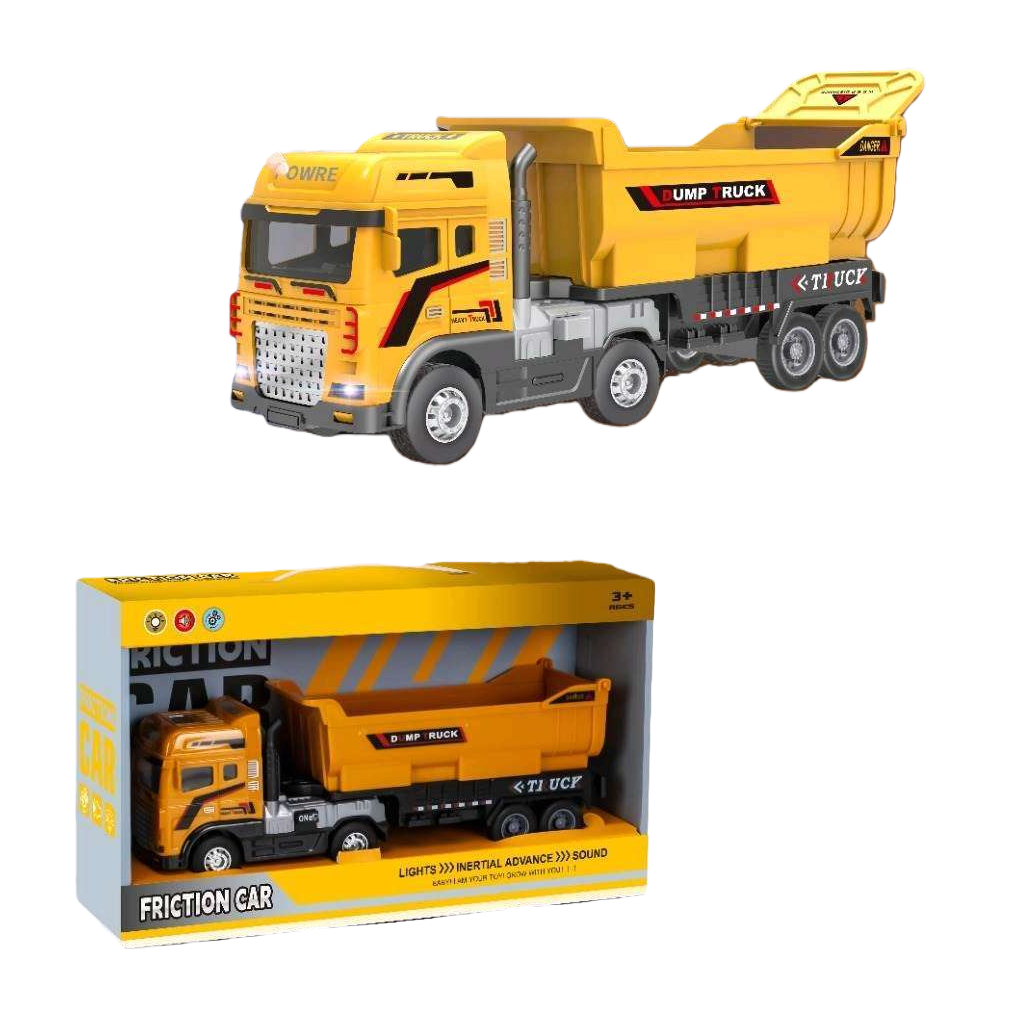 Camión volquete amarillo juguetes educativos para niños modelo de coche de ingeniería puede despejar Item Picture