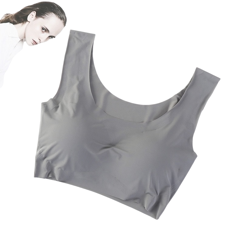 السترات الرمادية اللون غير الأكمام، وملابس من القطن النقي في أسفل Item Picture
