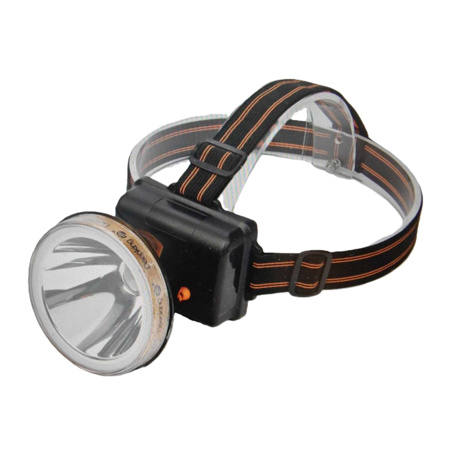 Black headlight strip, orange striped headlight strip, transparent lens, lightweight and adjustable lighting lamp Item Picture