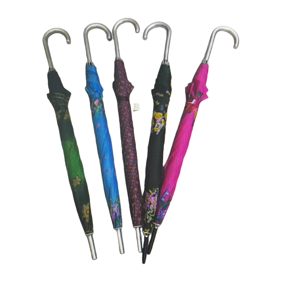 The colorful patterned all-weather umbrella is waterproof, sun-proof, lightweight and foldable, suitable for both women and men Item Picture