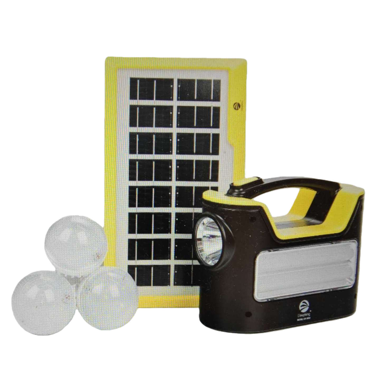 Black and yellow solar garden lamp, outdoor waterproof LED lighting lamp Item Picture