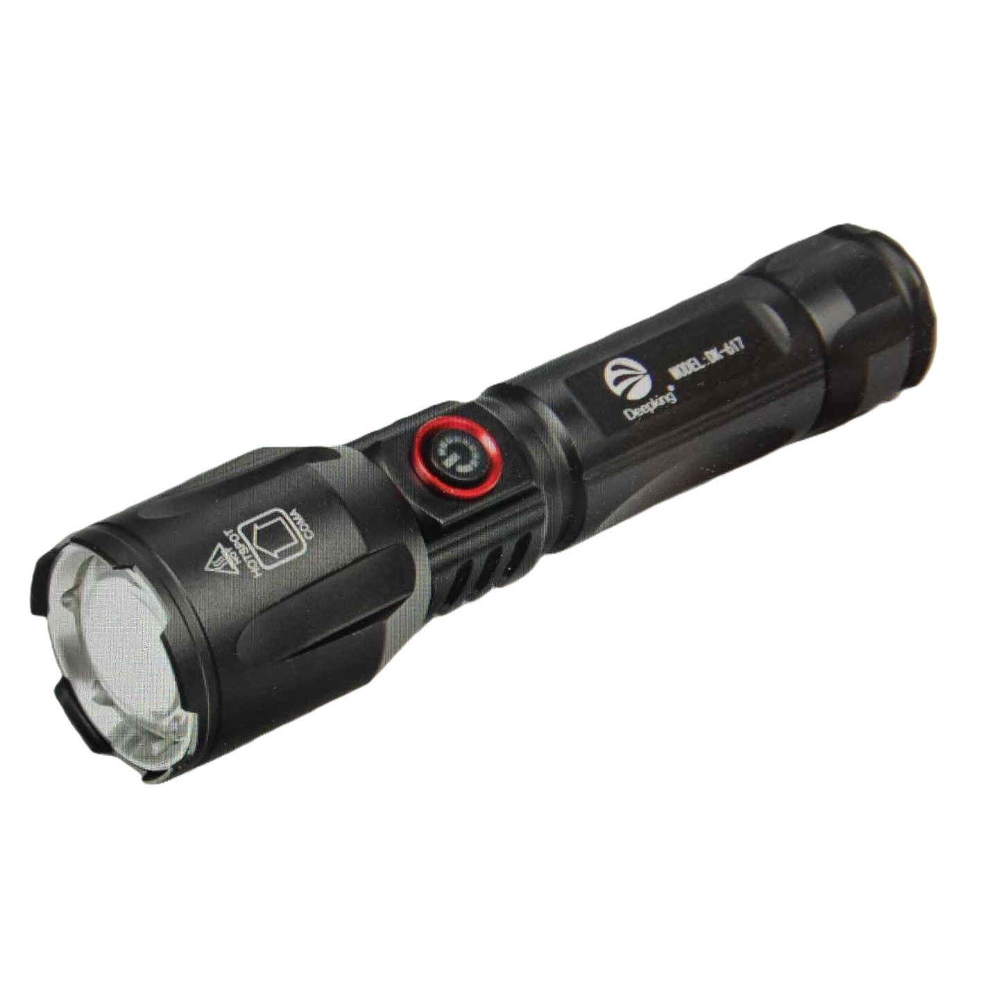 Black flashlight with magnetic hanging buckle design for home and car emergency lighting Item Picture