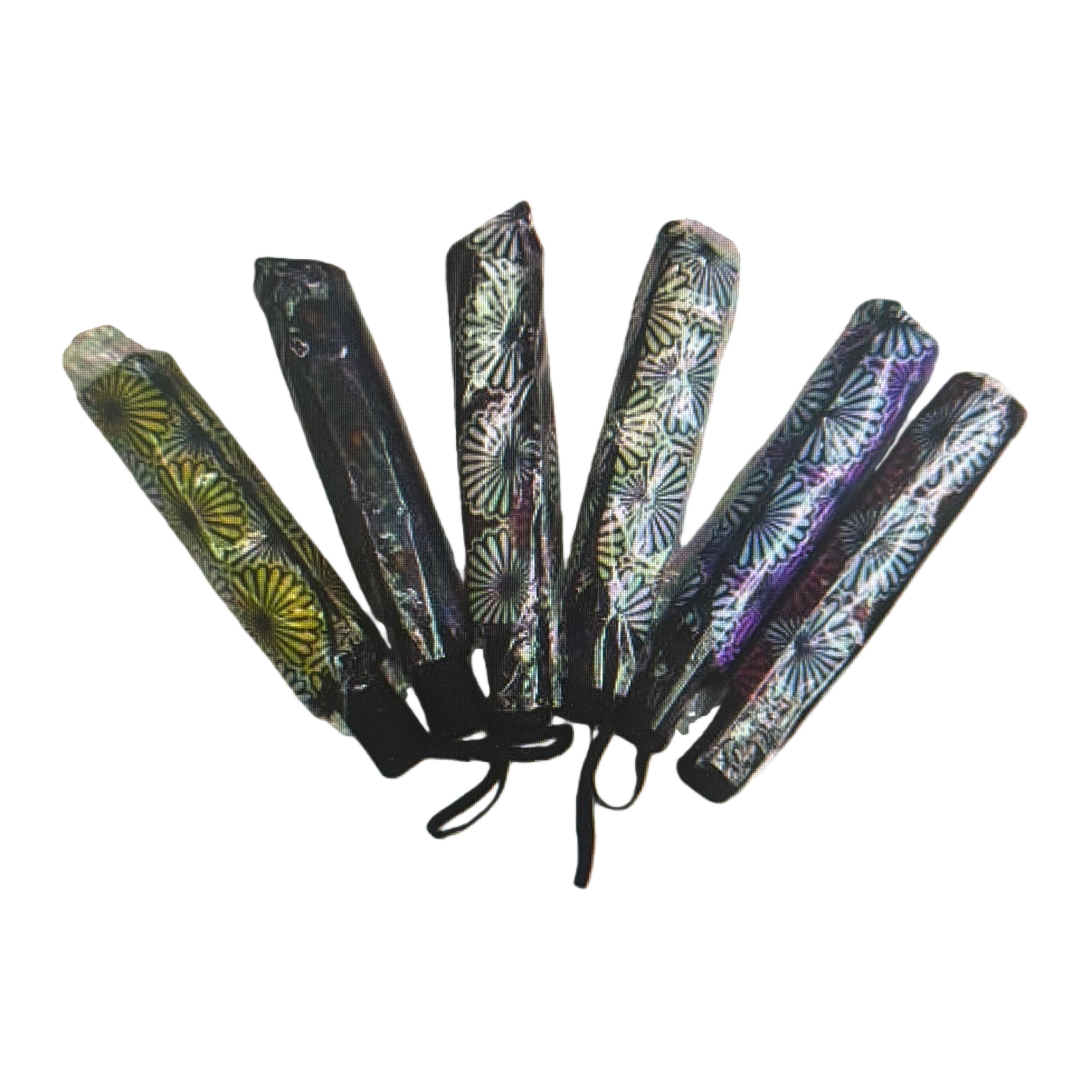 Colorful chrysanthemum pattern all-weather umbrella, waterproof, sun-proof, lightweight and foldable, specially designed for ladies Item Picture