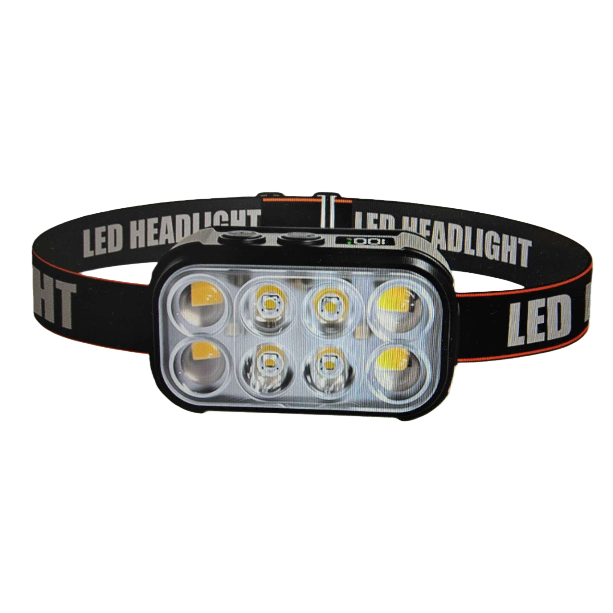 Black LED headlamp rechargeable adjustable focus portable outdoor work lighting lamp Item Picture