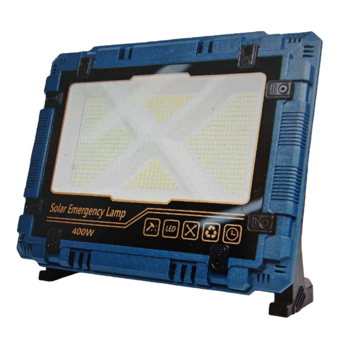 Blue solar emergency light, rechargeable outdoor portable LED lighting, waterproof, long-lasting battery life Item Picture