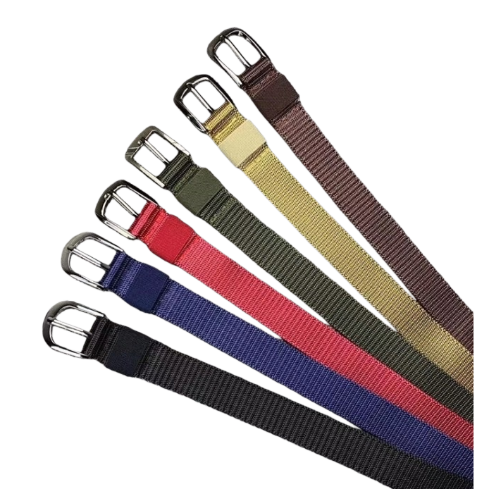 The colorful fabric belt is fashionable, versatile and adjustable, suitable for both women and men Item Picture
