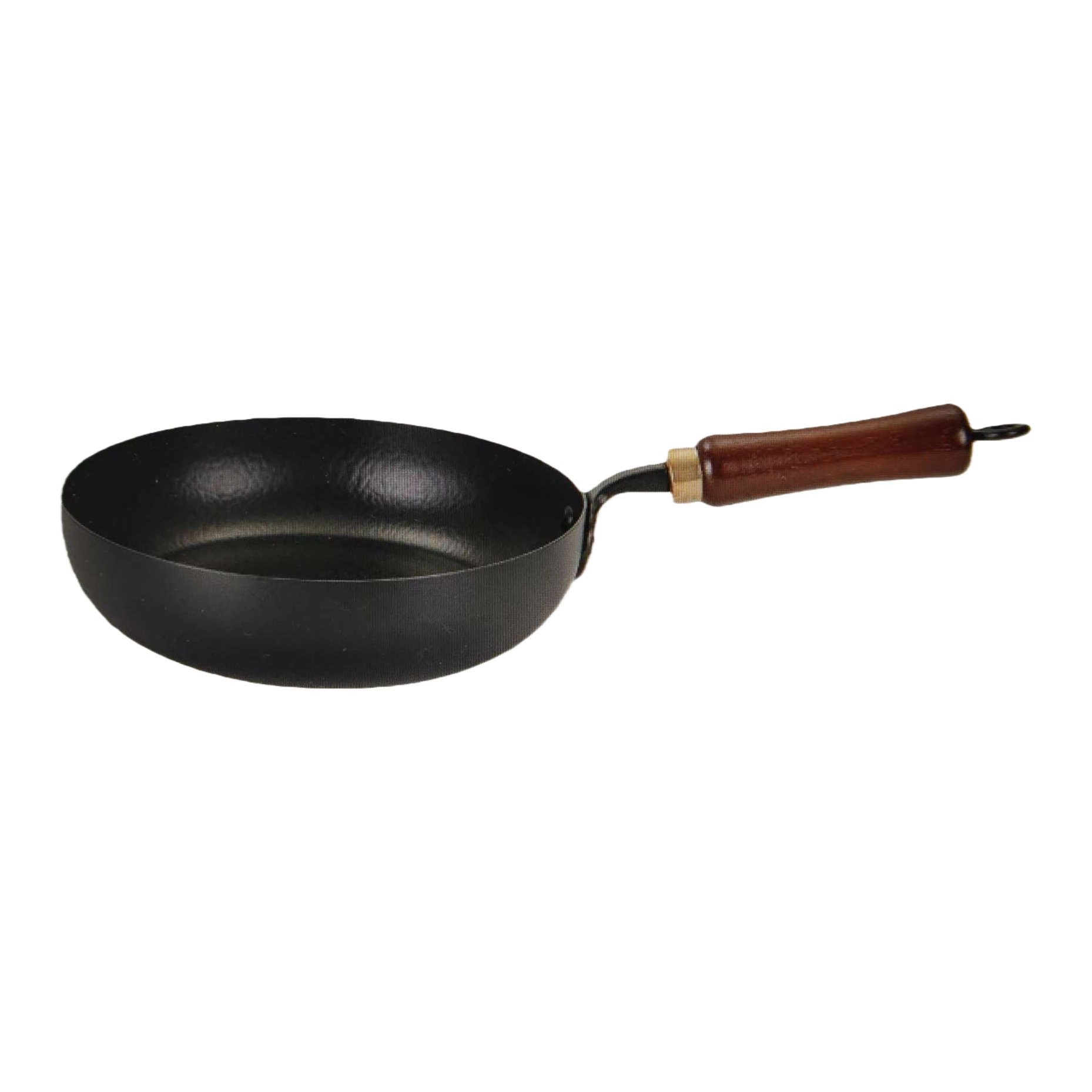 مقلاة سوداء غير لاصقة مع مقبض خشبي مع مقلاة خشبية Item Picture