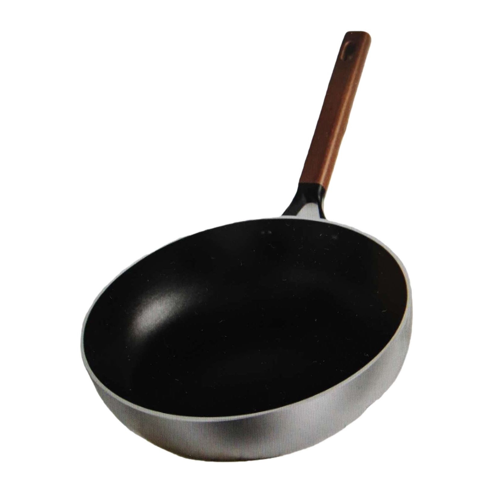 Black non-stick household frying pan, uncoated healthy cookware, 30 cm Item Picture