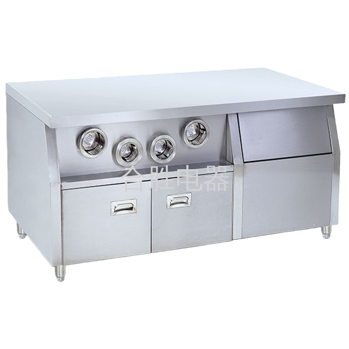 The silver stainless steel kitchen countertop and household cooking surface are thickened and can bear more weight Item Picture