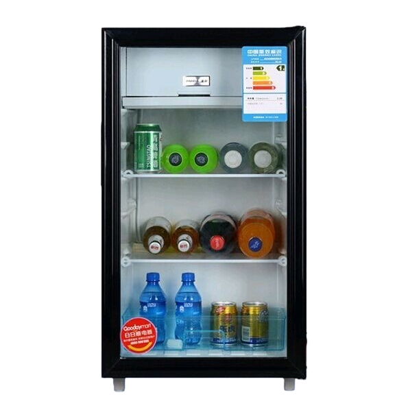 Refrigerador negro doble puerta ahorro de energía silencioso hogar pequeño refrigerador congelador uno Item Picture