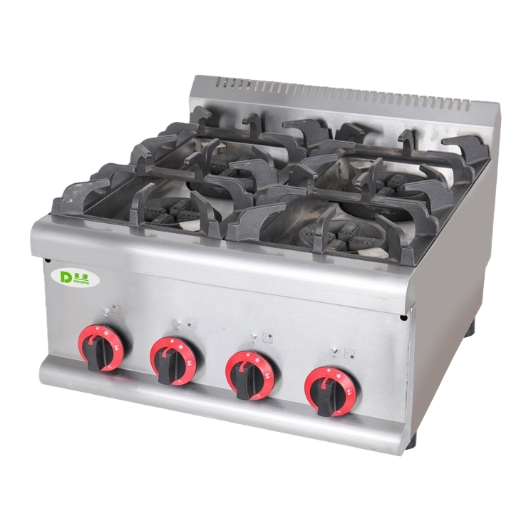 Silver countertop gas stove, a multi-functional high-power stove for both household and commercial use Item Picture