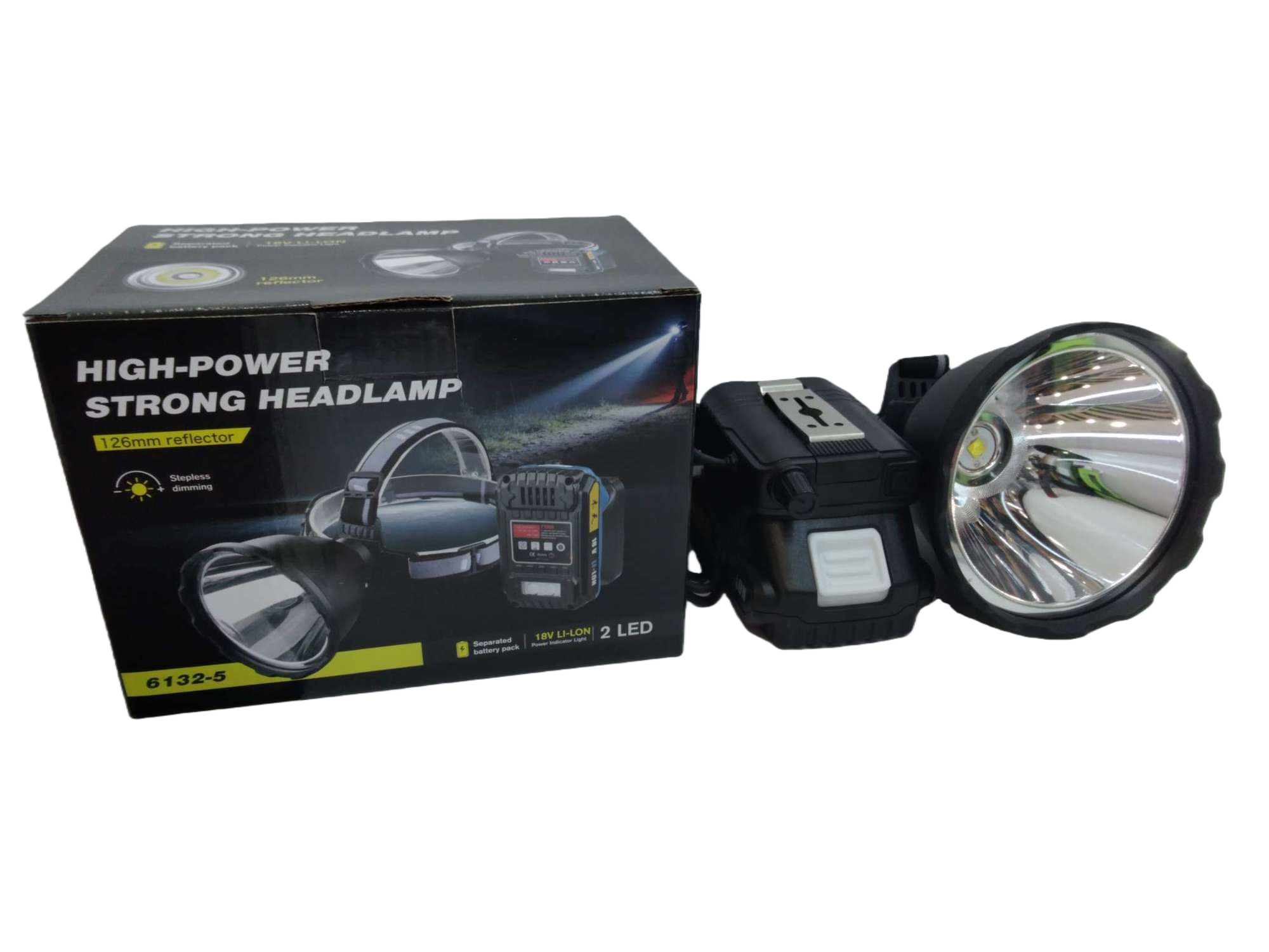 New headlamps with metal clips, dual light sources, ultra-bright illumination, large lamp beads, wide-range illumination, detachable battery base headlamps undefined