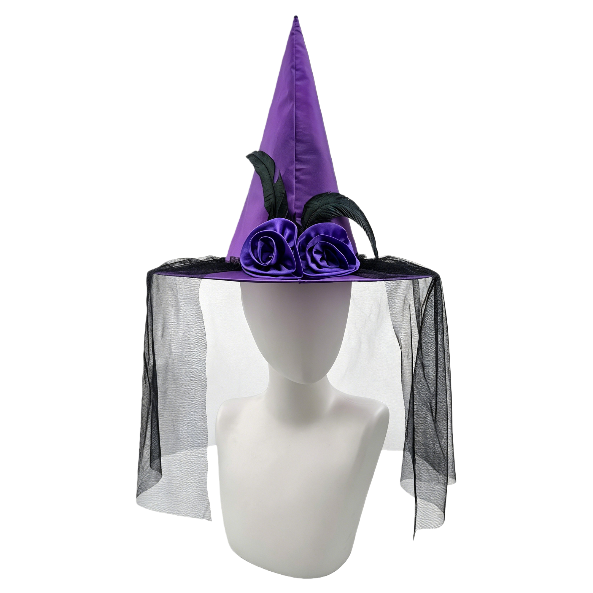 Purple wizard hat, Halloween party prop for children and adults, cosplay decorative hat Item Picture