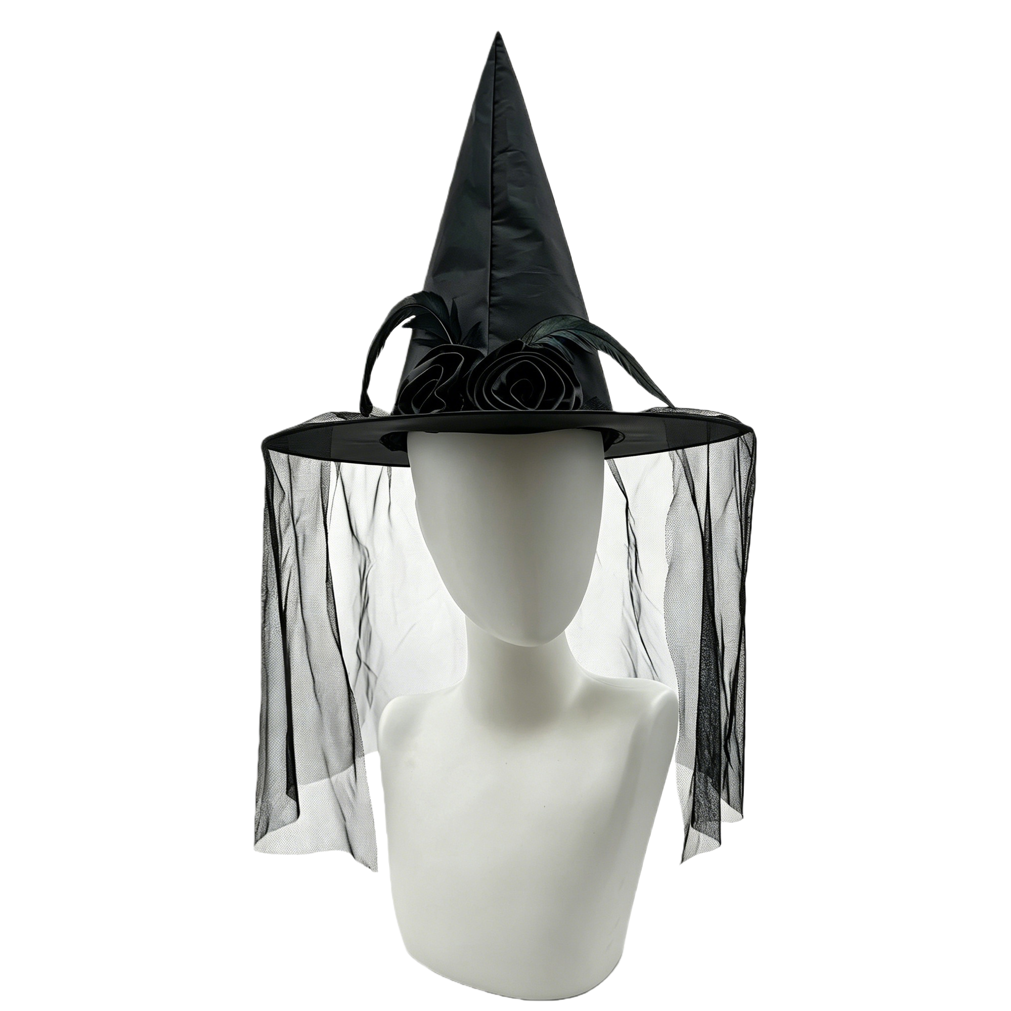 The black witch hat Halloween party decoration is suitable for both adults and children Item Picture