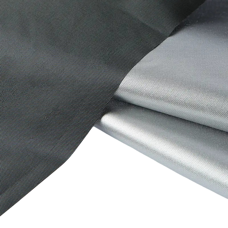 Black and silver fabric is a high-end two-color blend fabric suitable for both clothing and home use Item Picture
