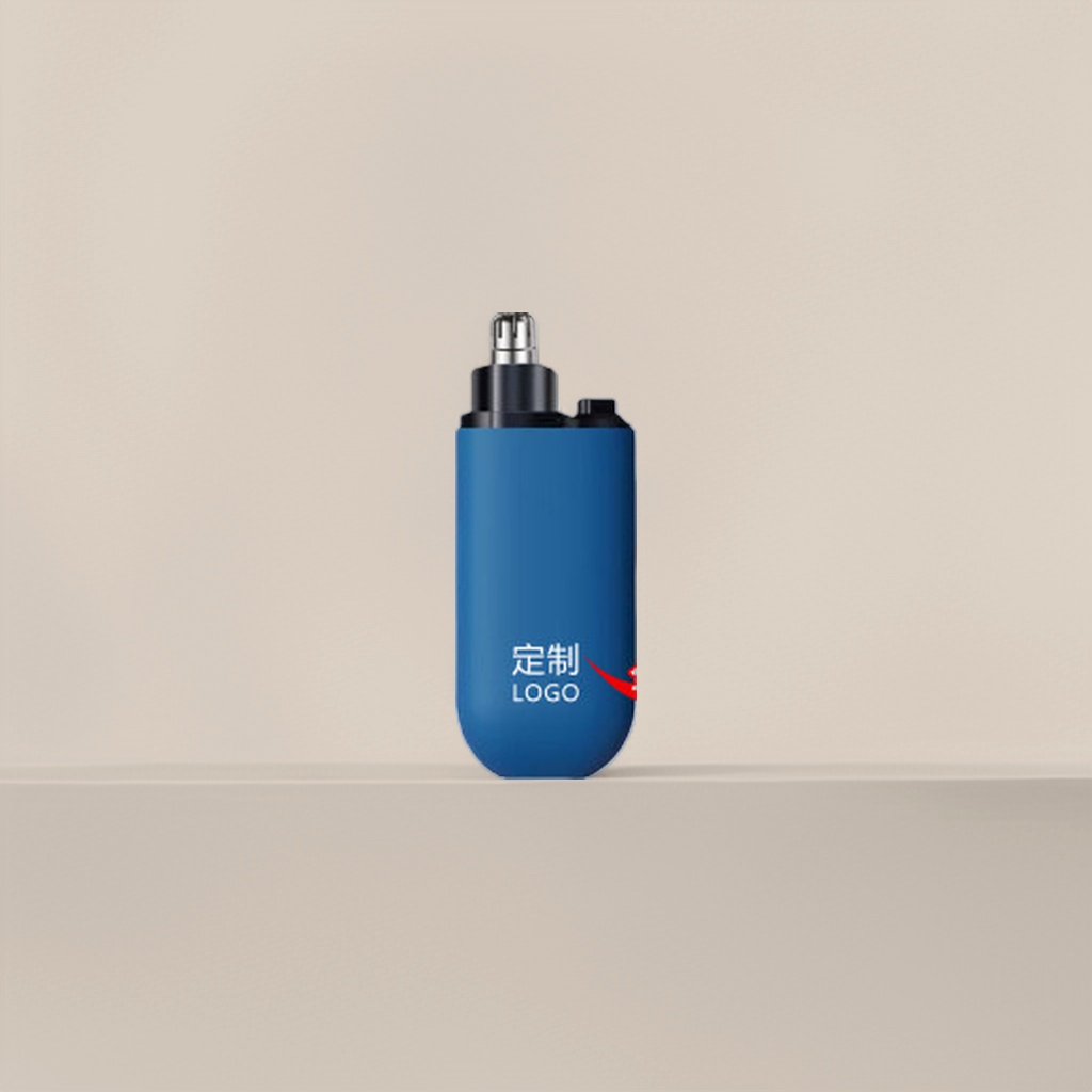 蓝色双刃刀头鼻毛修剪器产品图