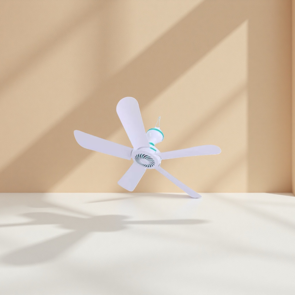 白色五叶吊扇 家用静音节能卧室客厅 ceiling fan
