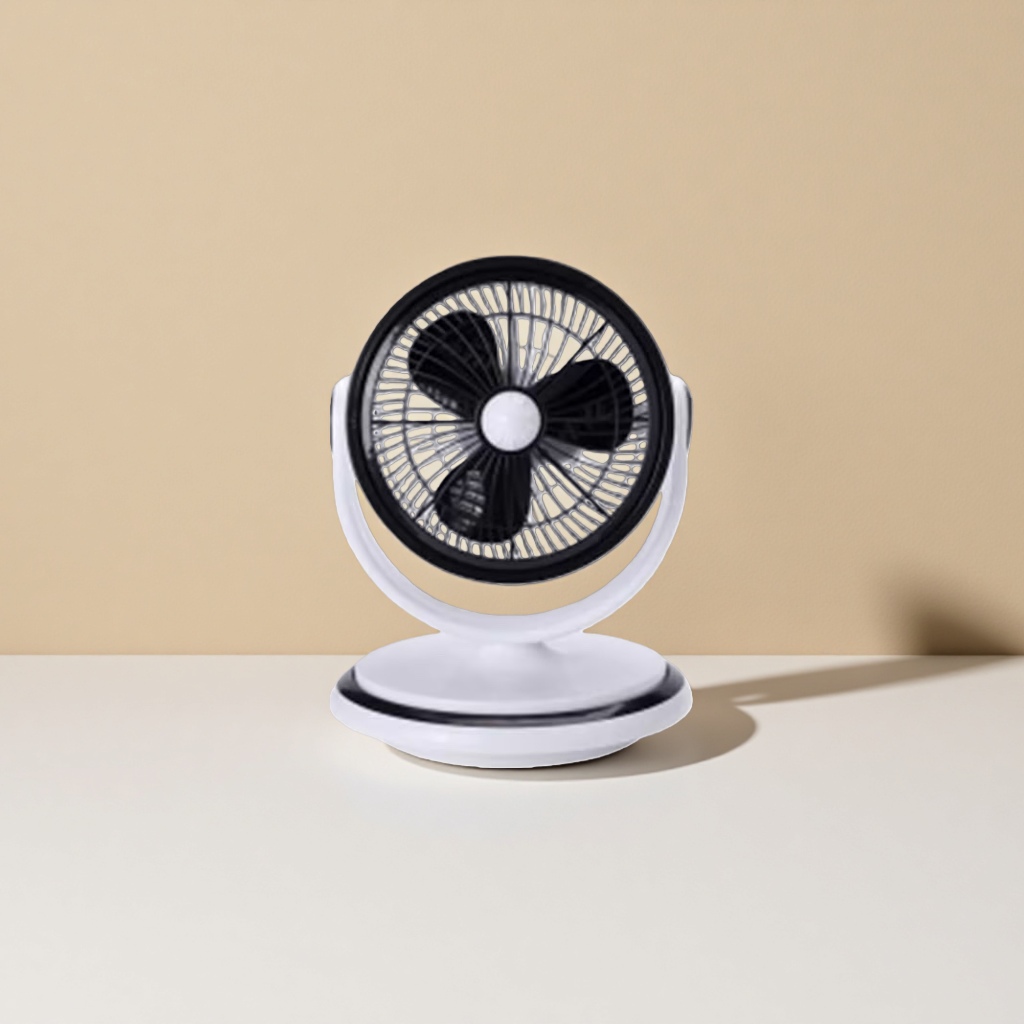 Black blade and white base floor fan, quiet and energy-saving for home use, suitable for bedrooms and living rooms Application Scenario