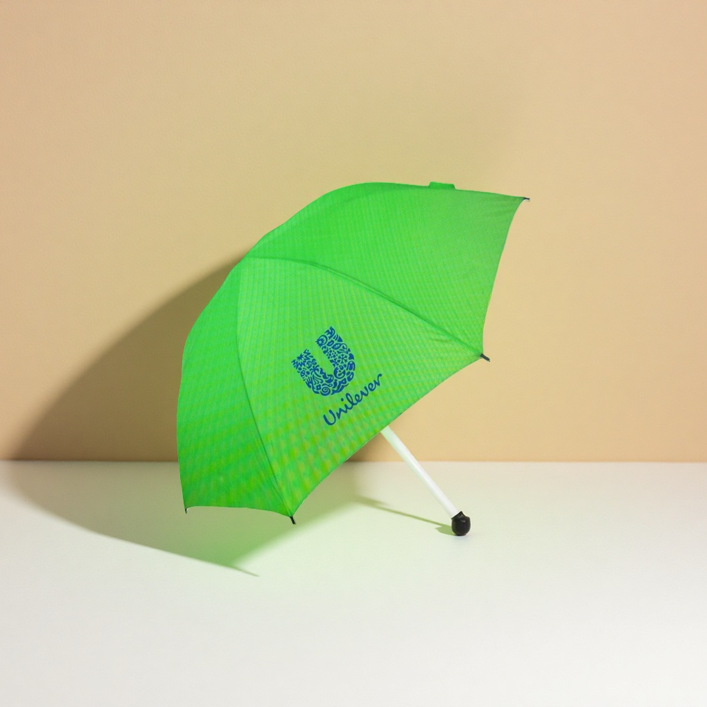 绿色晴雨两用伞 防水防晒轻便折叠遮阳伞图
