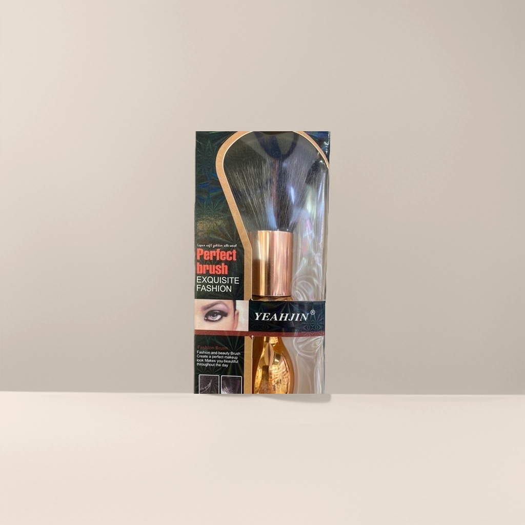 فرشاة ماكياج بالذهب، فرشاة مكياج مهني Specification image