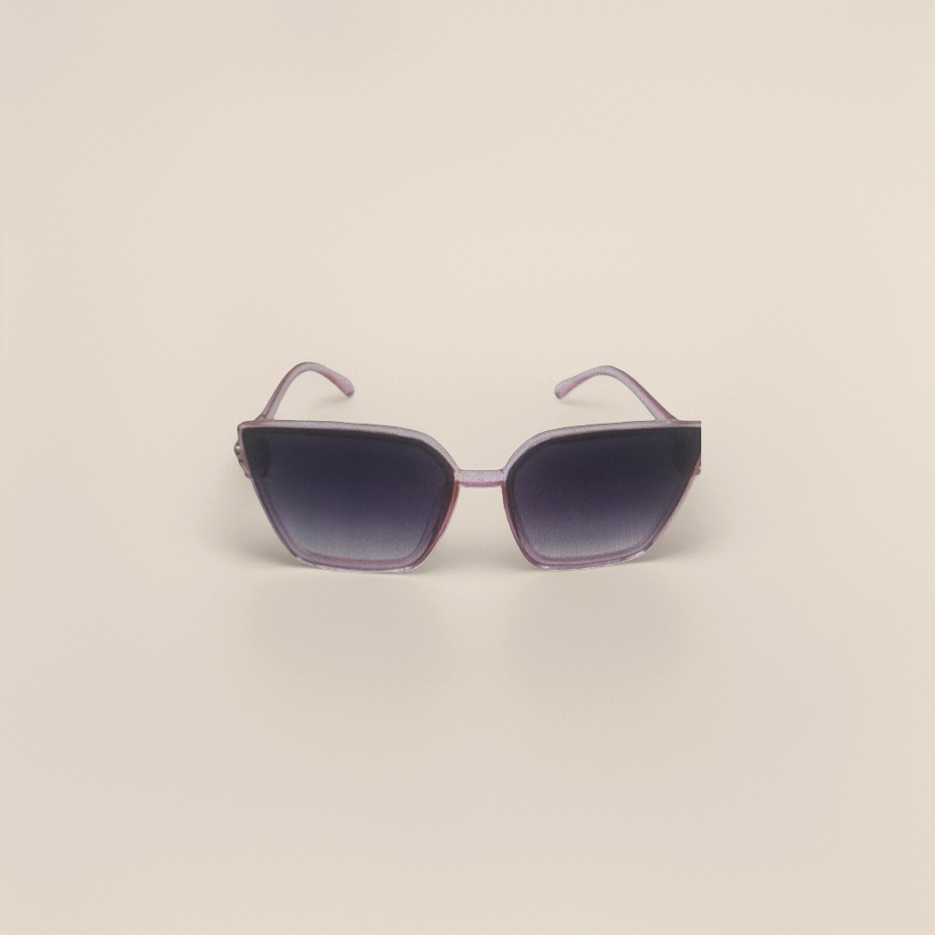 粉色边框墨镜 时尚太阳镜 UV400防护 女士潮流眼镜