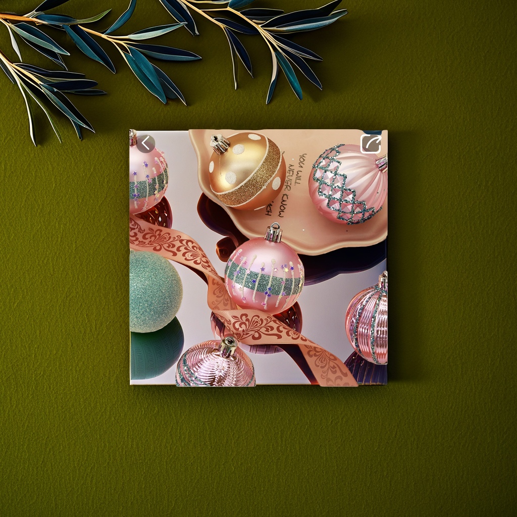 Pink and gold Christmas ball holiday decoration pendant set for home atmosphere arrangement Application Scenario