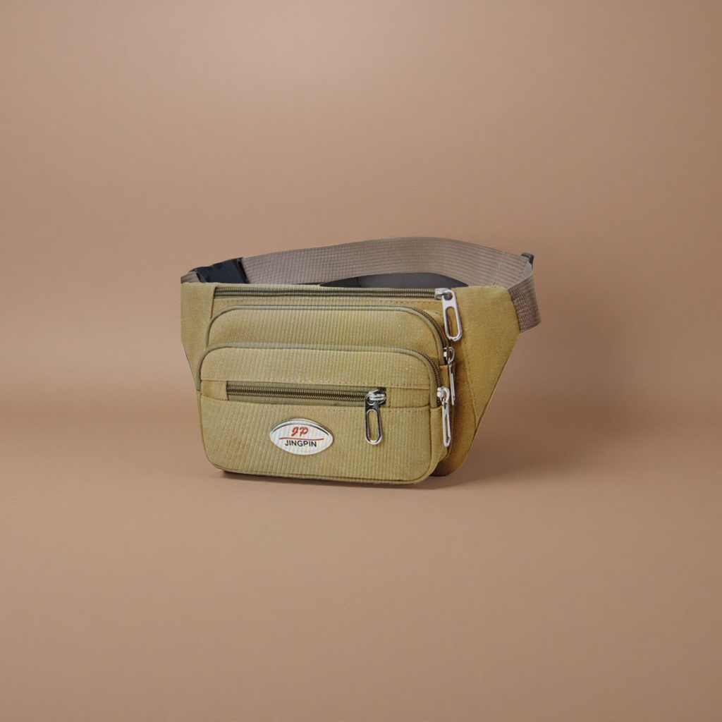 Khaki waist bag, a lightweight and multi-functional crossbody bag for both men and women Application Scenario