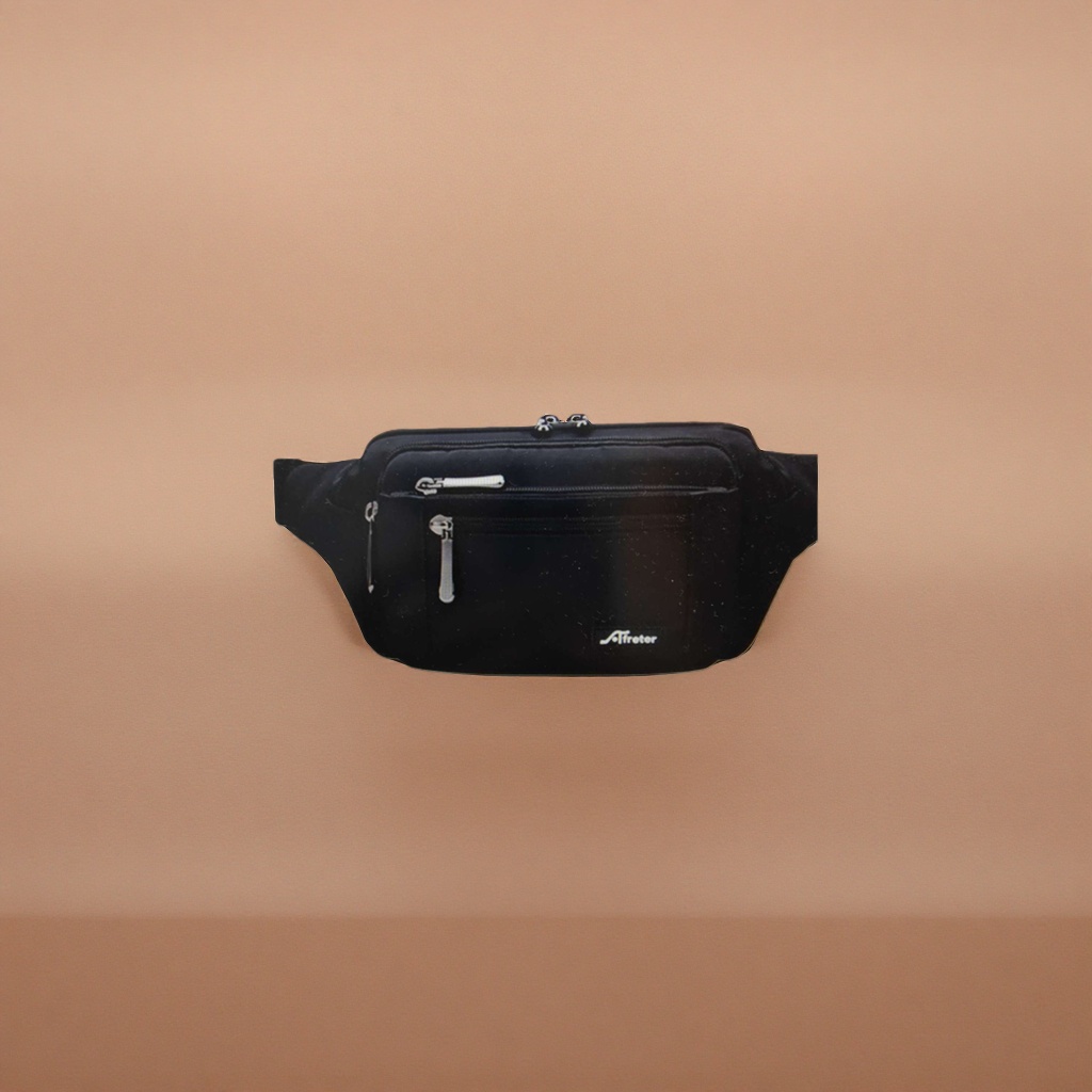 The black waist bag is fashionable, versatile, lightweight for storage, and suitable for both men and women in a sporty and casual style details Picture