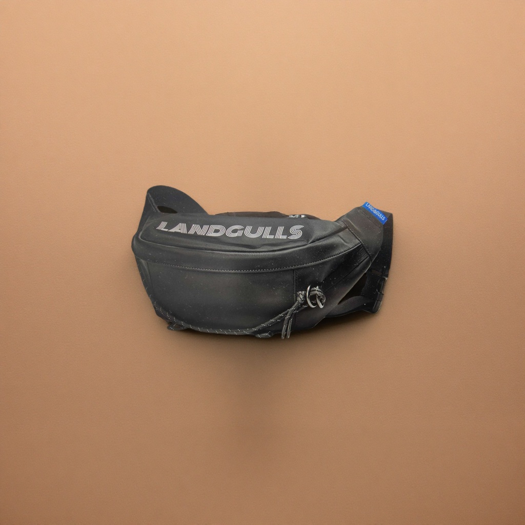 Bolsa de cintura negra unisex ligera multifuncional crossbody cintura ajustable details Picture