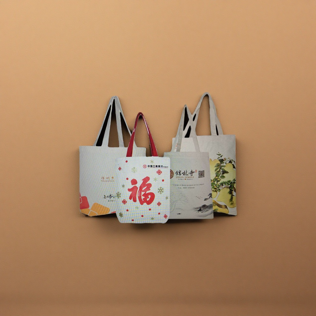 Bolsa de lona blanca de gran capacidad simple bolsa de compras de algodón portátil plegable ecológico viaje diario details Picture