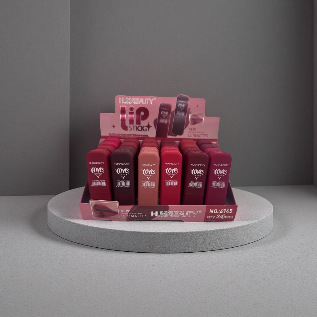 Pink lipstick display stand, acrylic cosmetics storage rack, desktop organization stand Specification image