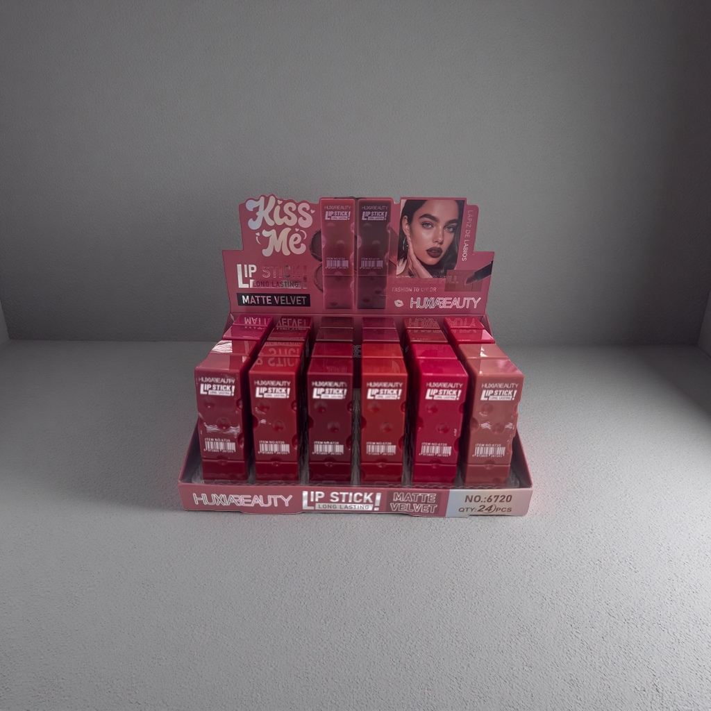 Red lipstick display stand, acrylic desktop cosmetics storage stand, simple and fashionable Specification image