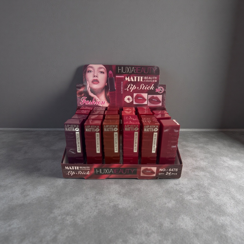 Red lipstick display stand, acrylic desktop cosmetics storage rack, simple and fashionable Specification image